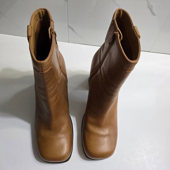 Free People Naomi Ankle Boots Camel Brown Size 11 - Picture 2 of 12